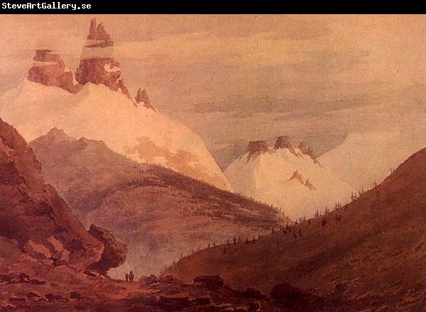 John Robert Cozens Between Chamonix and Martigny